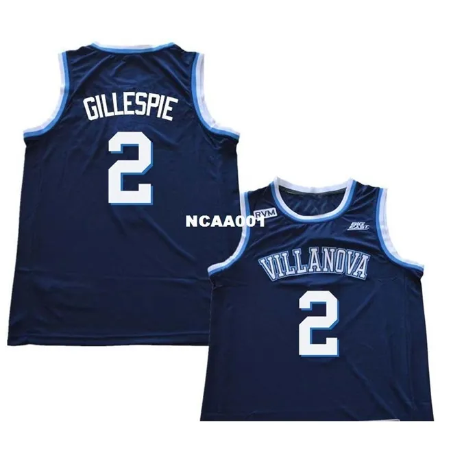 Vintage 21ss Villanova Wildcats Collin Gillespie # 2 Koszykówka Pełny rozmiar haftu S-4XL lub niestandardowa Dowolna nazwa lub Numer Jersey