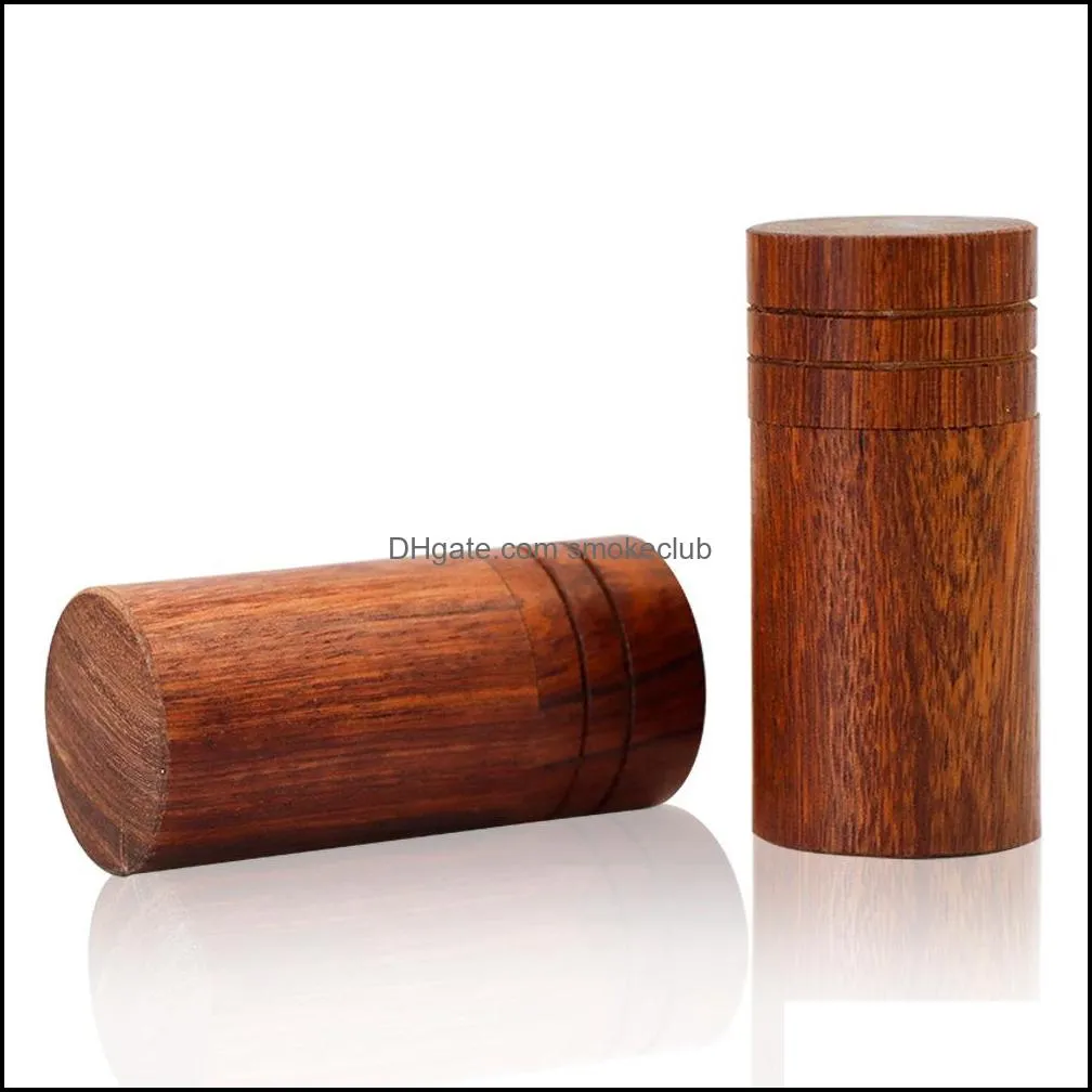 13ML Wooden Storage Box Household Smoking Accessories Mini Portable Natural Sandalwood Tobacco Boxes