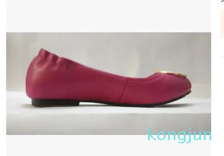 デザイナー - 女性ローファーファッションドレスシューズ旅行プロムフラットメタルバックルバレエフラット女性シープスキン本革靴