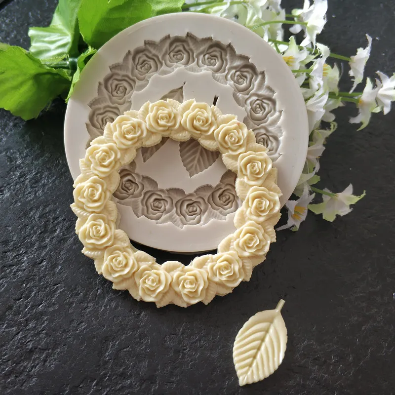 Moules à Dentelle En Silicone - 2 Pièces, Motifs Détaillés, Pour Fondant, Chocolat, Pâte à Sucre, Savon, 18x14 Cm - 11