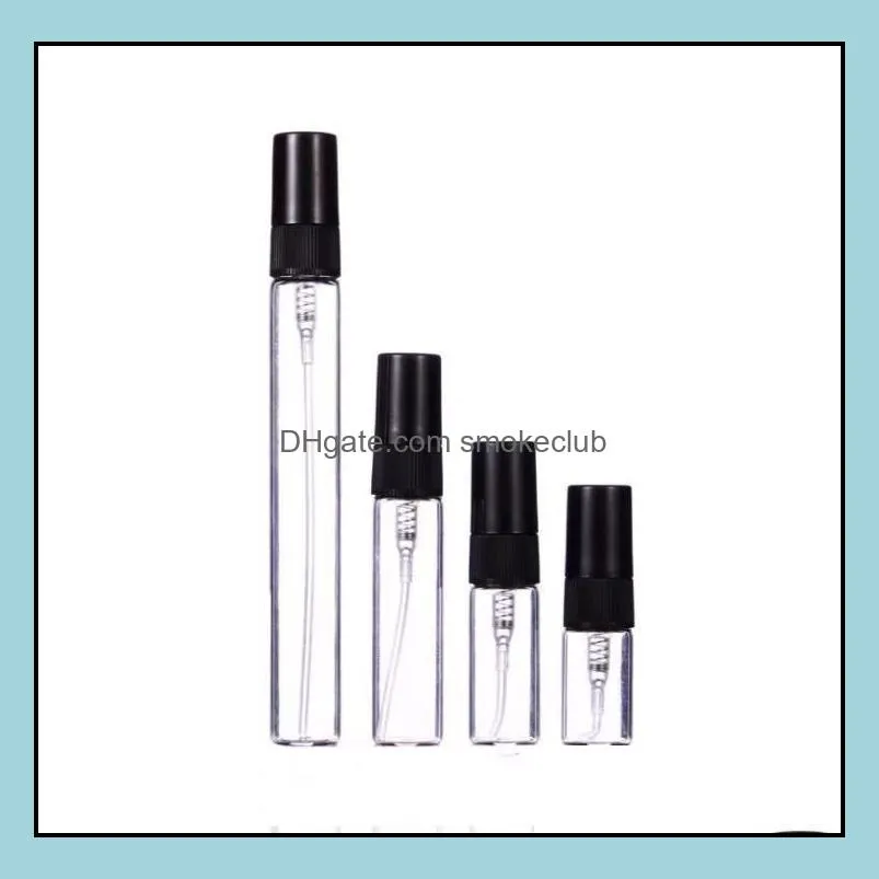 2ml 3ml 5mL 10ml Mini portable transparent spray bottle Separate Small perfume-bottle travel sample bottles SN5766
