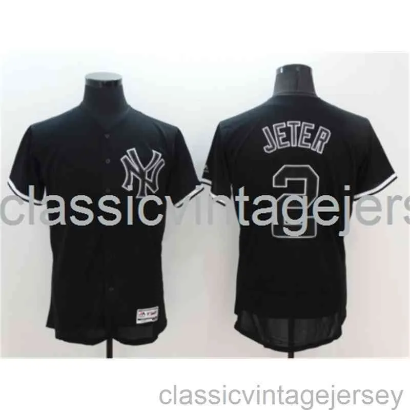Bordado Derek Jeter camisa famosa de beisebol americano costurada masculina feminina camisa de beisebol juvenil tamanho XS-6XL