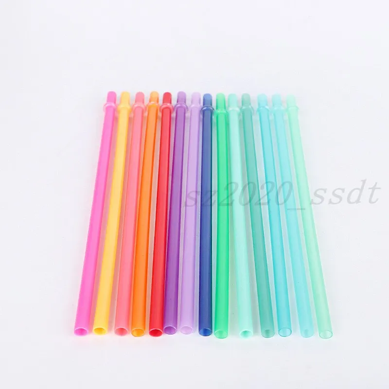 PP Material Plastic Straw Color Straw Cup met gesp Buckle-stro kan worden aangepast