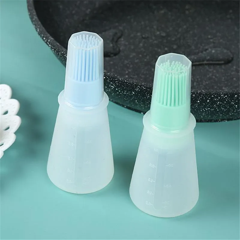 Portable Silicone Oil Bottle Brush Oil Brushes Liquid Oil Pastry Kitchen Baking BBQ Tool Kitchen Tools for BBQ yq02126
