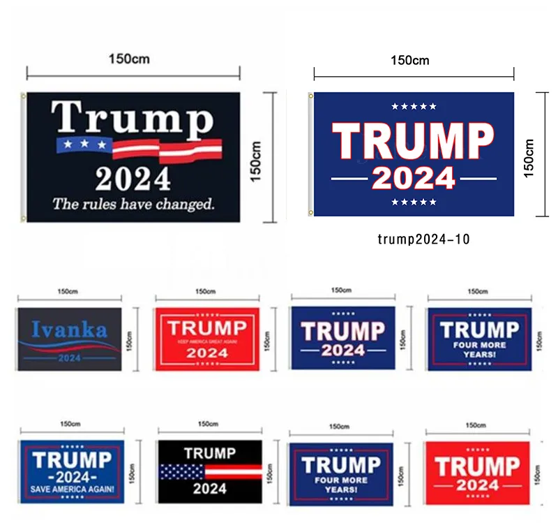 ترامب العلم 2024 العلم الانتخابات راية دونالد ترامب العلم إبقاء أمريكا عظيم مرة أخرى إيفانكا ترامب أعلام 150 * 90 سنتيمتر DB526