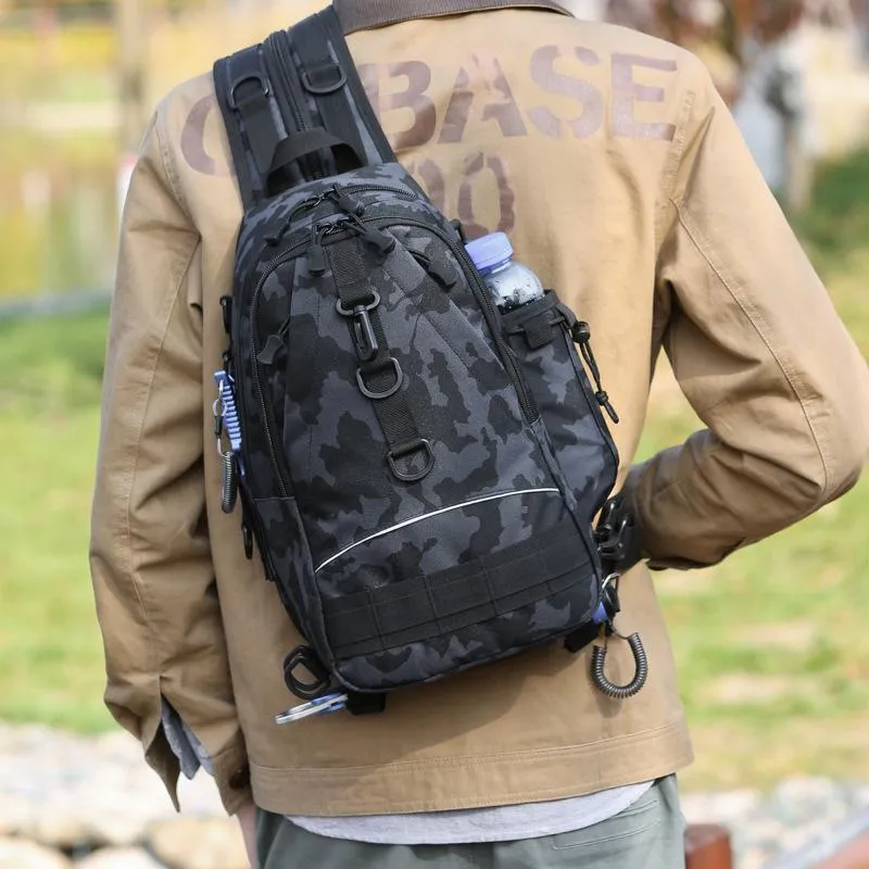 Mens Tactical Hiking Fishing Backpack Waterproof Military Rucksack