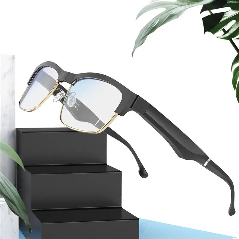 超軽量スマート Bluetooth 抗青色光メガネ多機能通話セミオープンオーディオカジュアル偏光眼鏡ビジネス