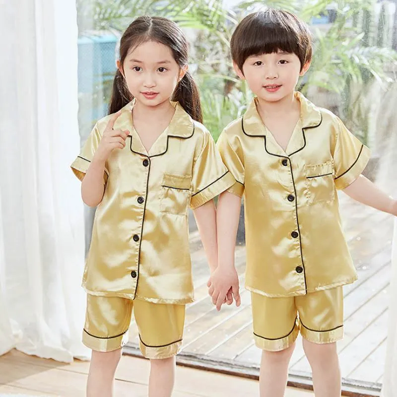 Silk Pajama Sets for Kids, Girls & Boys Pajamas