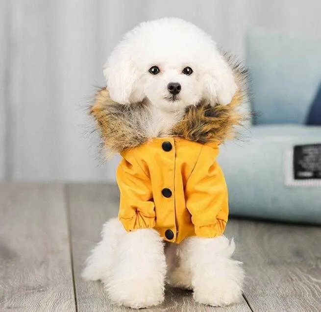 Vestiti invernali per cani Cappotto caldo per cani Giacca per animali domestici Abbigliamento per cani di taglia piccola e media Cappotto Abbigliamento per animali domestici caldo Chihuahua Ropa Para Perro