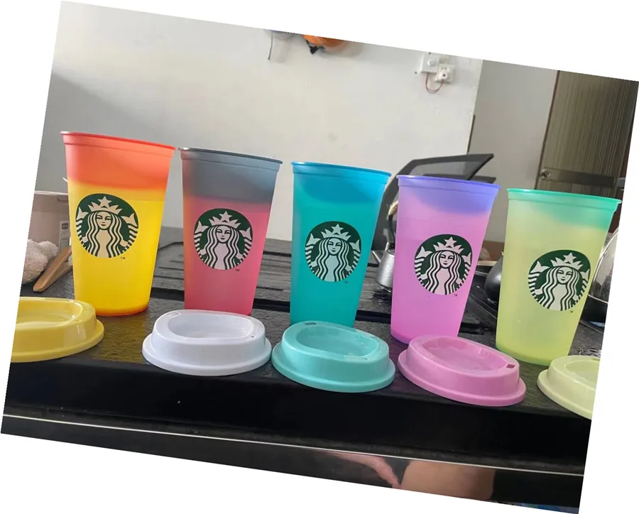 Starbucks Tumblers Sublimation 16OZ/473ML Hot Drink Color Changing Coffee  Cup From Angeldh2020, $2.27