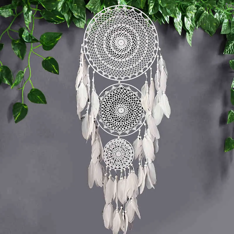 Büyük Boho Dekor Dream Catcher Nordic Beyaz Siyah Makrome Duvar Düğün Bahçe Ev Için Asılı Kız Odası Dekorasyon Süsler