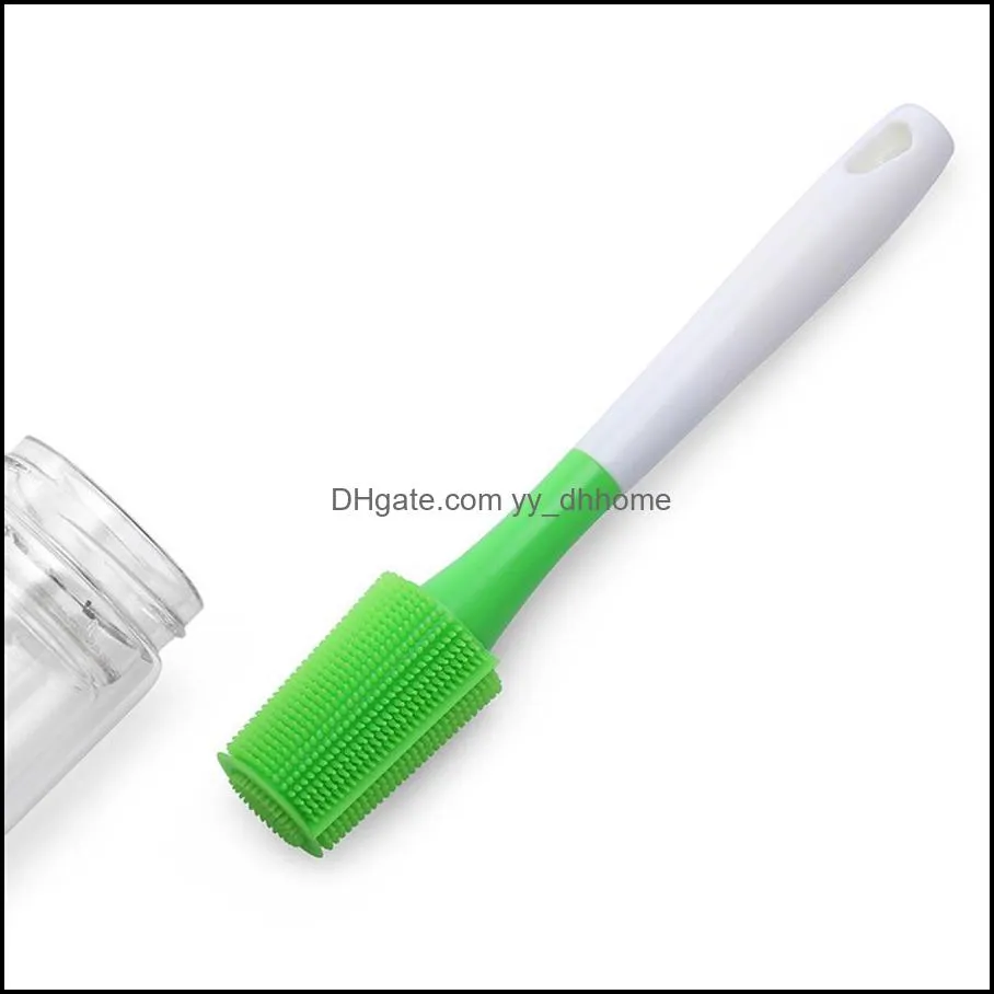 Silicone Cup Cleaning Brush Scrubber for Washing Glass Cup Sport Bottles Baby Bottles Thermoses Coffee Mugs Kitchen Cleaner JK2003