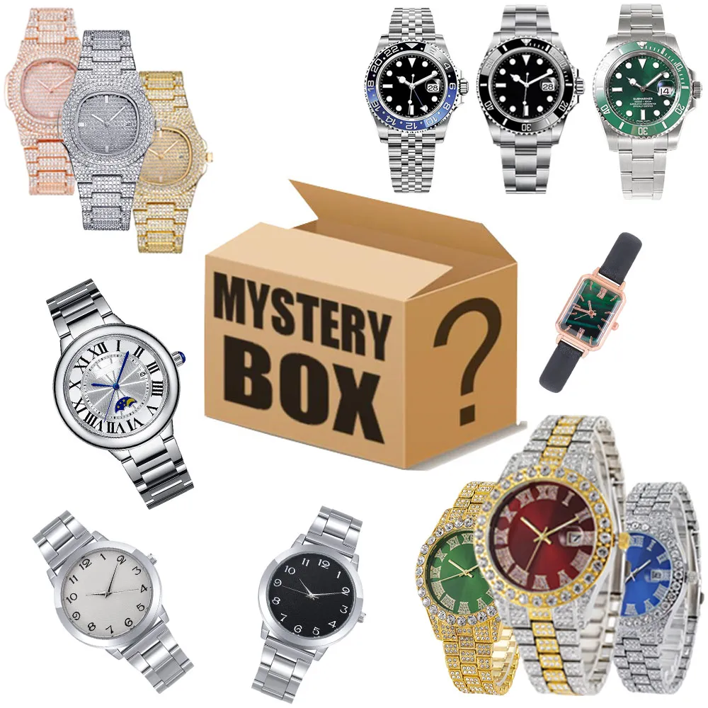 Lucky One Random Blind Mystery Box Mens Watch Women Watches Christmas Gift Holidays / Birthday Surprise Boxes