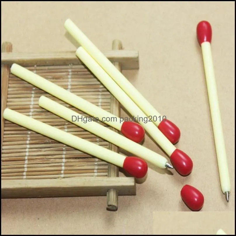 Novelty Matchstick Ballpoint Pen Joke School Supplies Match Pens Stationery