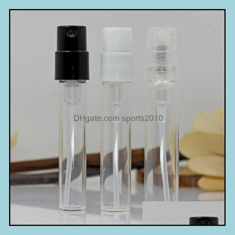 2ml Mini Glass Perfume Vials, 2ml Glass Bottle, Refillable Sample Bottles Small Atomizer Spray Vial Containe LX1460