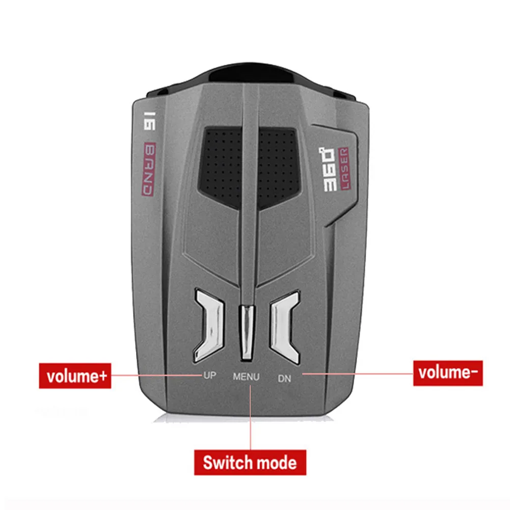 V9 Automotive Car Radar Detector Voice Alert Warning 16 Band Auto LED Display English / Russian Version Radar-Detector Tool