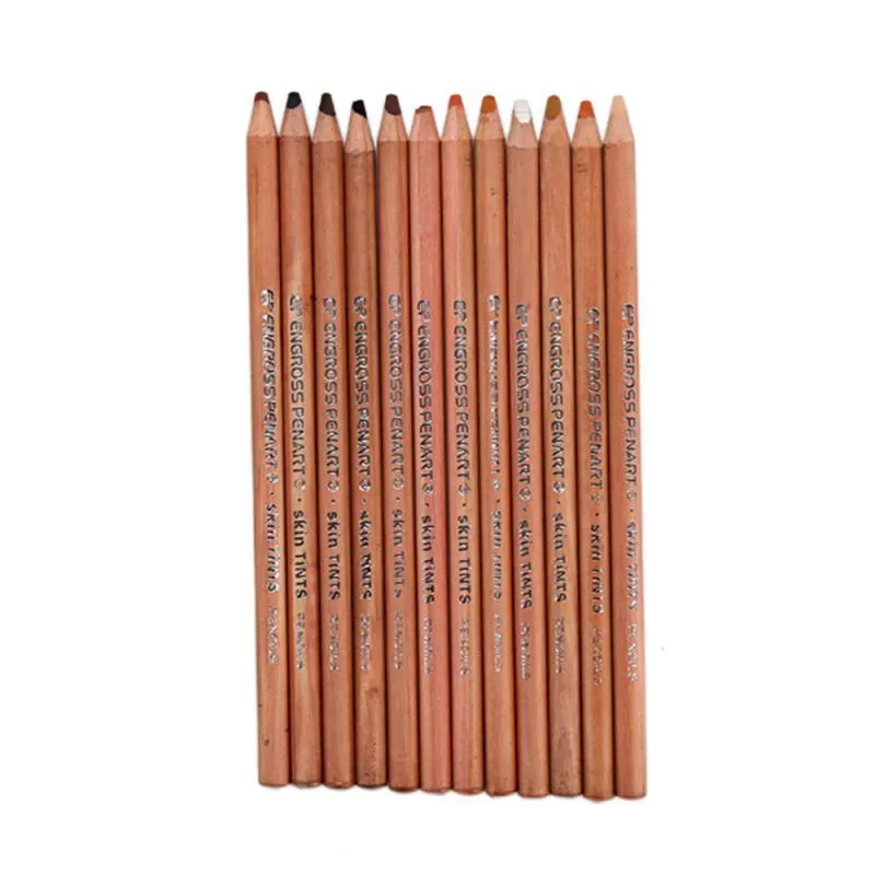 Wholesale Professional Soft Pastel Pre Sharpened Pencils Set 12