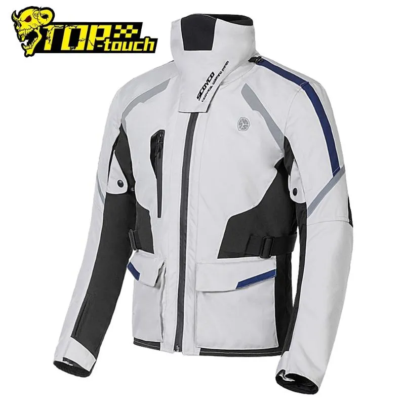 Vêtements de moto SCOYCO Veste d'hiver Hommes Coupe-vent Chaqueta Moto Vêtements imperméables Motocross avec costumes de protection CE