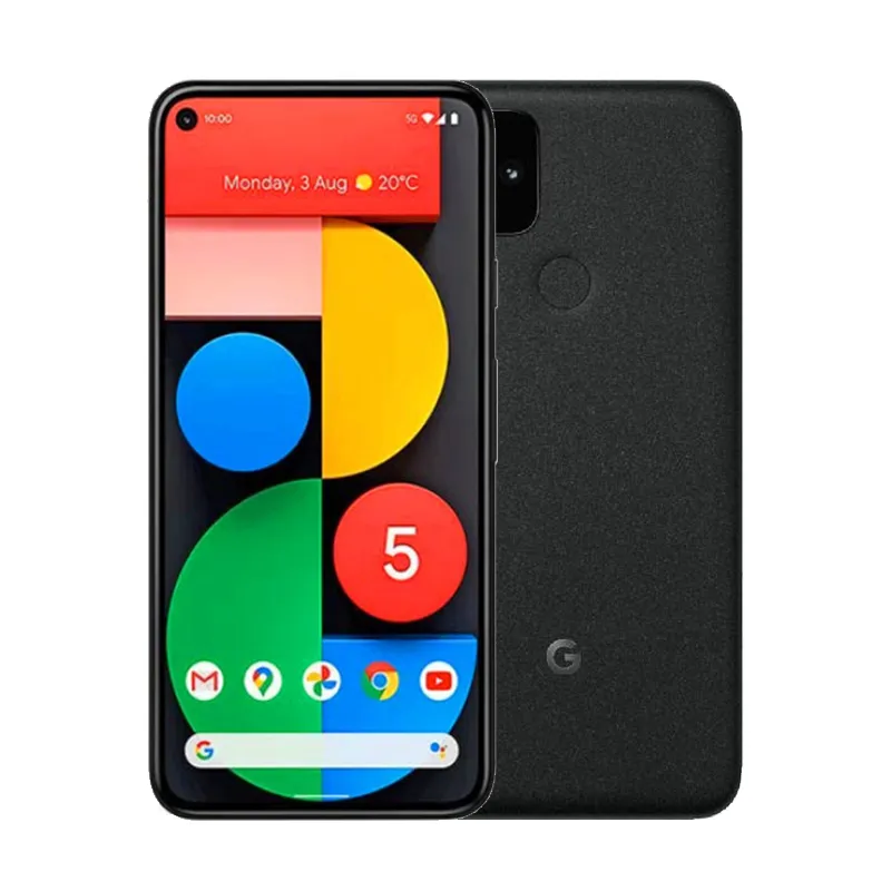 Оригинальный Google Pixel 5 5G мобильный телефон 8 ГБ RAM 128GB ROM Snapdragon 765G Android 6.0 дюймов Полноэкранный экран 16.0MP HDR NFC ID отпечатков пальцев 4080mah Smart Cillphone