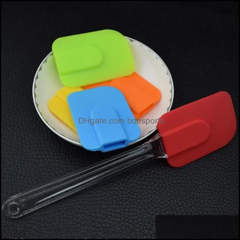 Hot Sales Resistance High temperature Food-grade silicone spatula Cake scraper baking cream blade Brush fast shipping F20173374