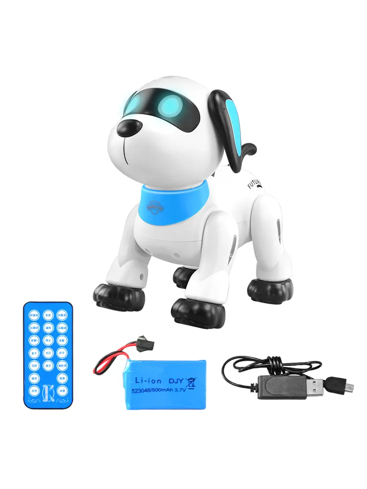 التحكم عن بعد روبوت الكلب الحيوانات الأليفة الإلكترونية الرقص الذكي المشي الكلب الذكية روبوت للأطفال السنة الجديدة هدية عيد الميلاد