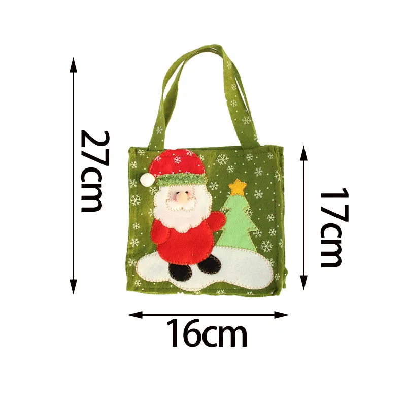 2021 nouveauté décoration de noël pour la maison mignon père noël bonhomme de neige cadeau sacs à main joyeux noël bonbons sacs pour enfants gratuit