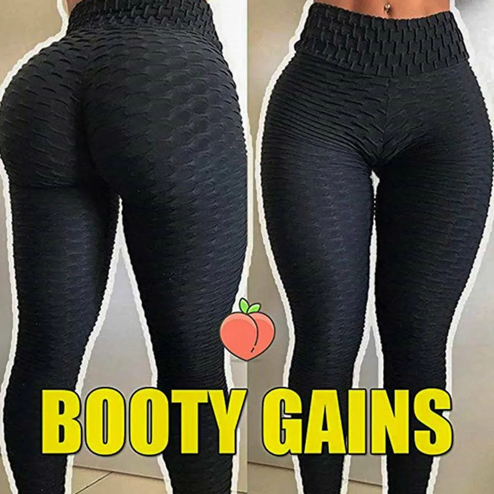 Butt Lifting Leggings Anti Cellulite Yoga Pants Women Fitness Sportswear  High Waist Scrunch Booty Tights Workout Sport Gym Pants From Chinafashion3,  $14.93