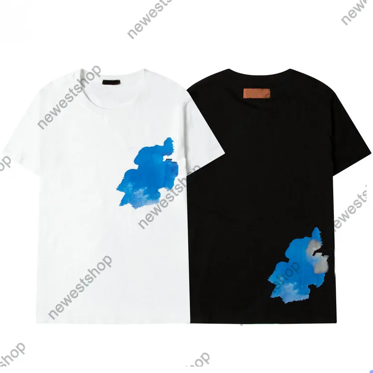 Ontwerpers heren t-shirts Dames klassieke wolk letterdruk T-shirt Parijs man Fashion Street luxe T-shirt met korte mouwen