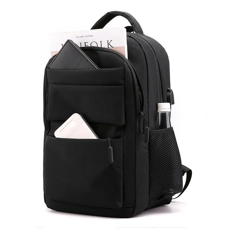 Backpack Large Capacity Oxford Men Laptop 15.6 Inch Teen Boys School Bags Backpacks Male USB Charging 2023