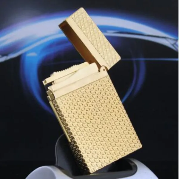 ST lighter Bright Sound Gift with Adapter luxury men accessories silver color Pattern Lighters 158776709