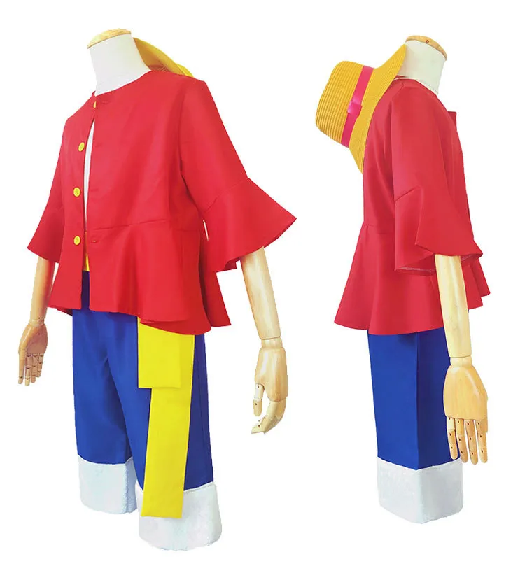 Compra online de Anime macaco d luffy cosplay traje para homens