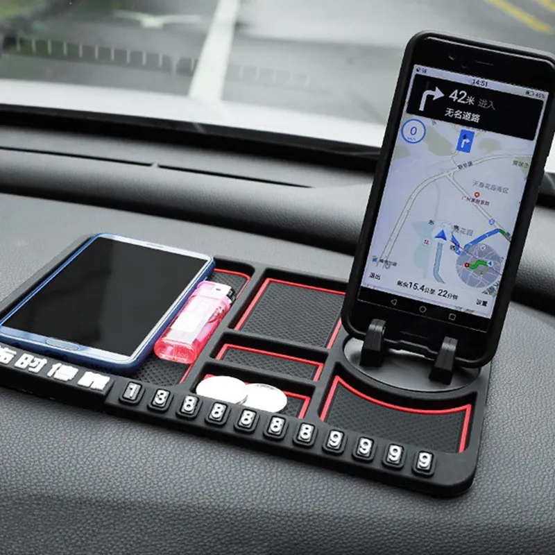 Anti Slip Car Dashboard Sticky Pad Multifunctional Silicone Mat