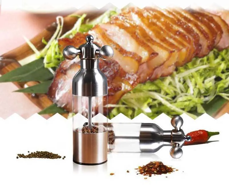 1PC-2-Size-Stainless-Steel-Tap-Grinder-Manual-Salt-Pepper-Mill-Spice-Sauce-Grinder-Silver-Mill-Tap-Mills-Home-Use-KC1504