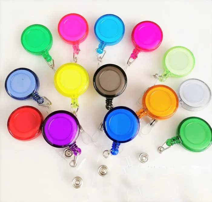 ID Card Badge reels Holder Reel with Clip Key Holder for Card Badge Holder Key Keychain Holders DH8507