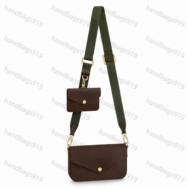 2022 Shoulder Bag women handbags919 Shoulder Bags 2021 with box free ship cossbody bag Classic fashion street new style three piece set wholesale