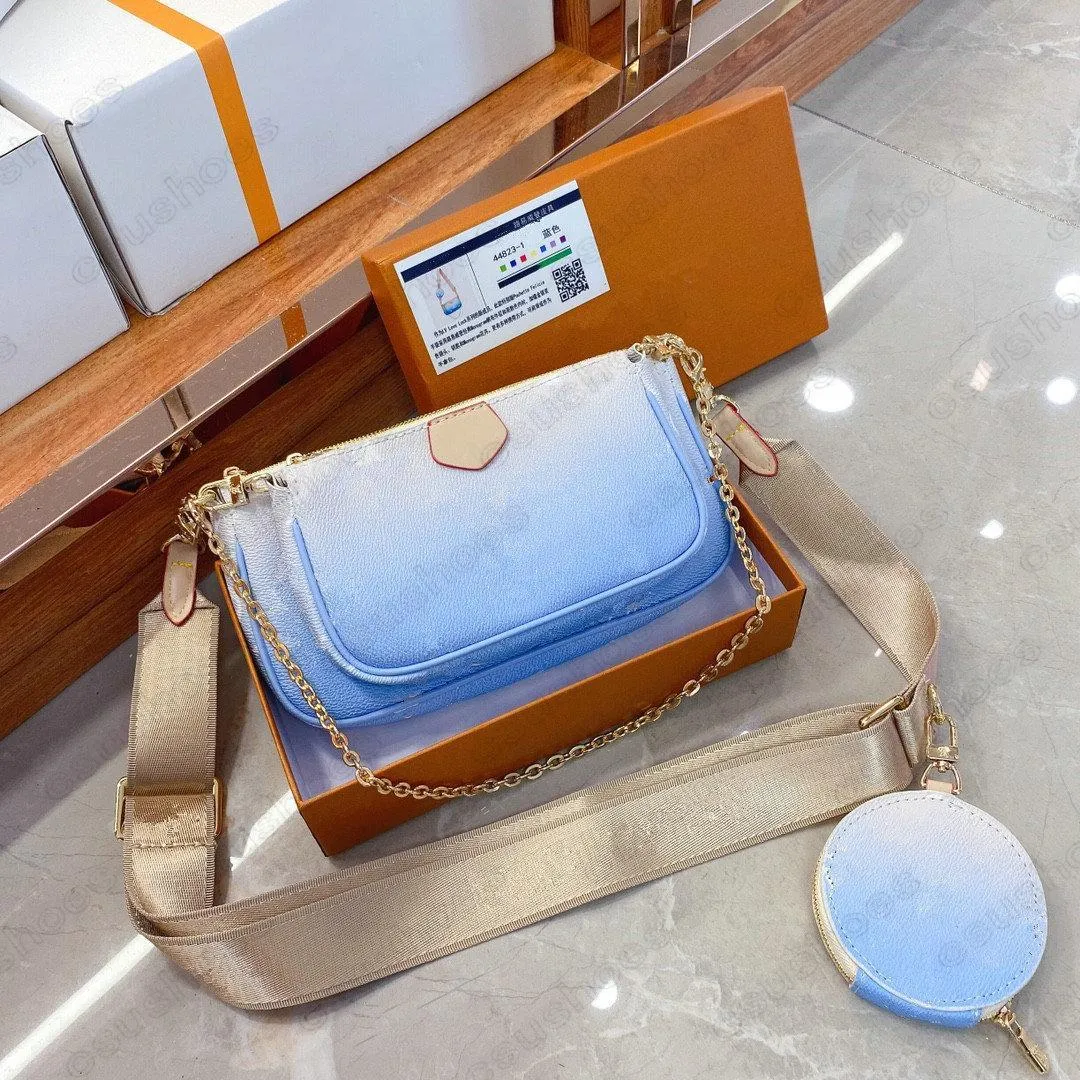 MULTI POCHETTE ACCESSOIRES Designer Chain bag With Round Coin Purse Shoulder Hybrid Cross body Handbags Pouch Luxurys Desingers Composed Bags M57634 M57633