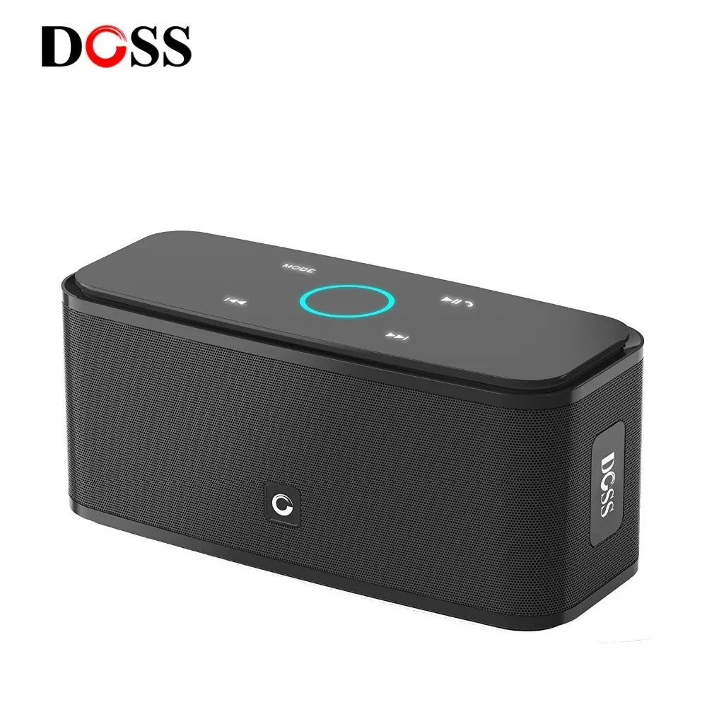 DOSS SoundBox Touch Control Bluetooth Speaker Portable Wireless Loud Speakers Stereo Bass Sound Box Built-in Mic Computer PC
