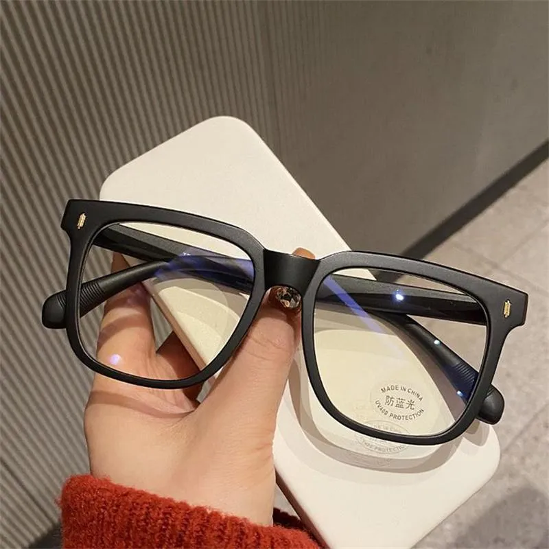 Güneş gözlükleri Mavi Işık Önleyici Optik Gözlükler Unisex Retro Gözlükler Uv Gözlükler Büyük Boy Çerçeve Gözlük Sadelik Gözlükleri