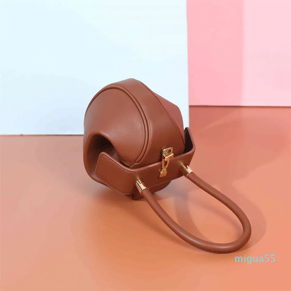 sac en cuir conception de niche pour femmes sac wonton sac à main mode wonton boulette cartable