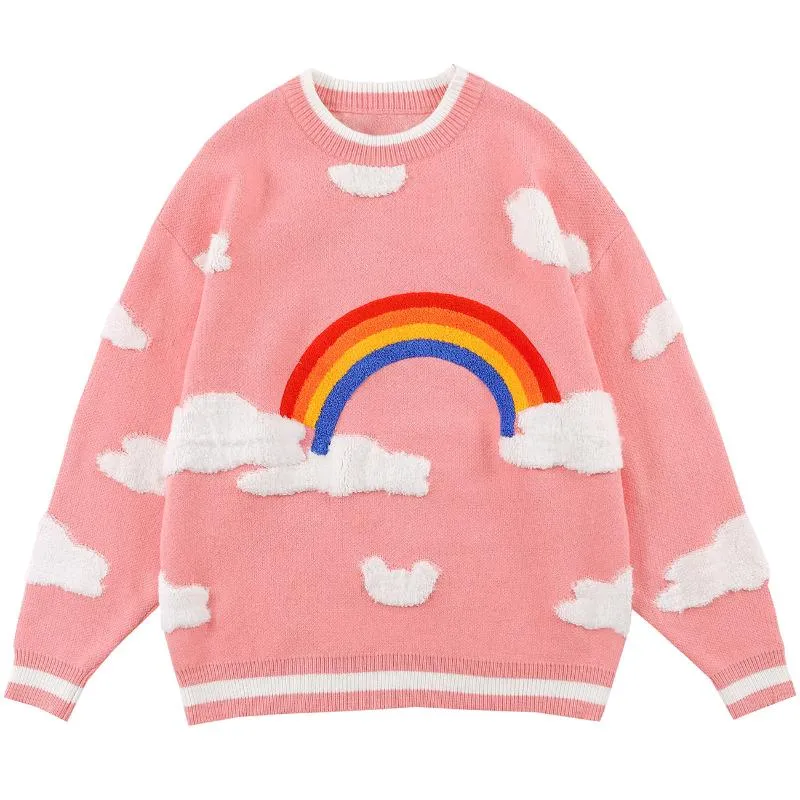Mens rainbow jumper top