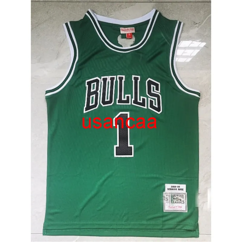 Toute la broderie 1 # ROSE MN série maillot de basket-ball vert Personnalisez le gilet de jeunesse des femmes des hommes ajoutez n'importe quel nom de numéro XS-5XL 6XL Vest