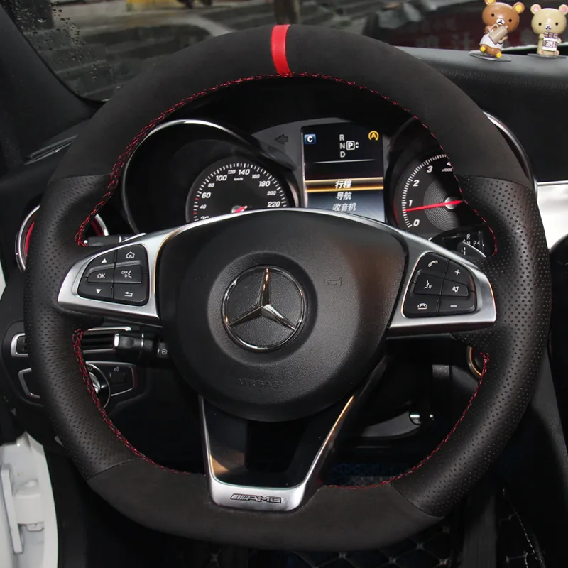 Suitable for Mercedes Benz E300l / C260l / C200l / Glc260l Hand Sewn Steering Wheel Cover