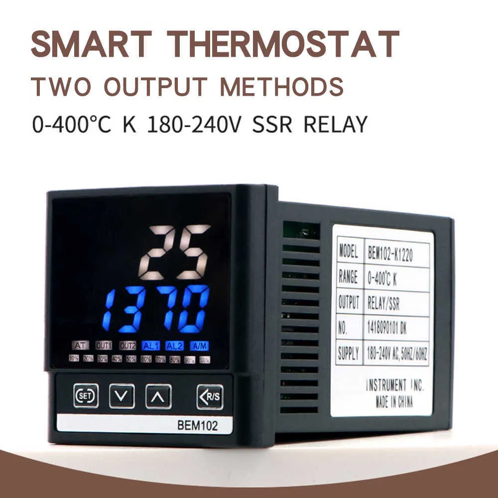 PID Digital Temperature Controller Thermostat with K-Type Thermocouple ...