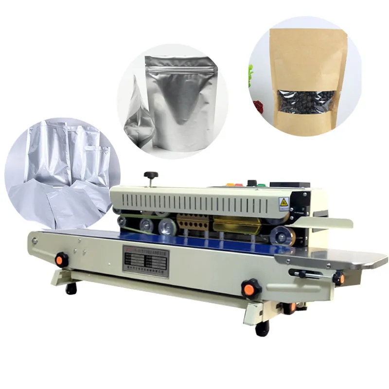 Horizontal Continuous Sealing Machine Food Plastic Tea Film Aluminum Foil Bag Heat Sealer