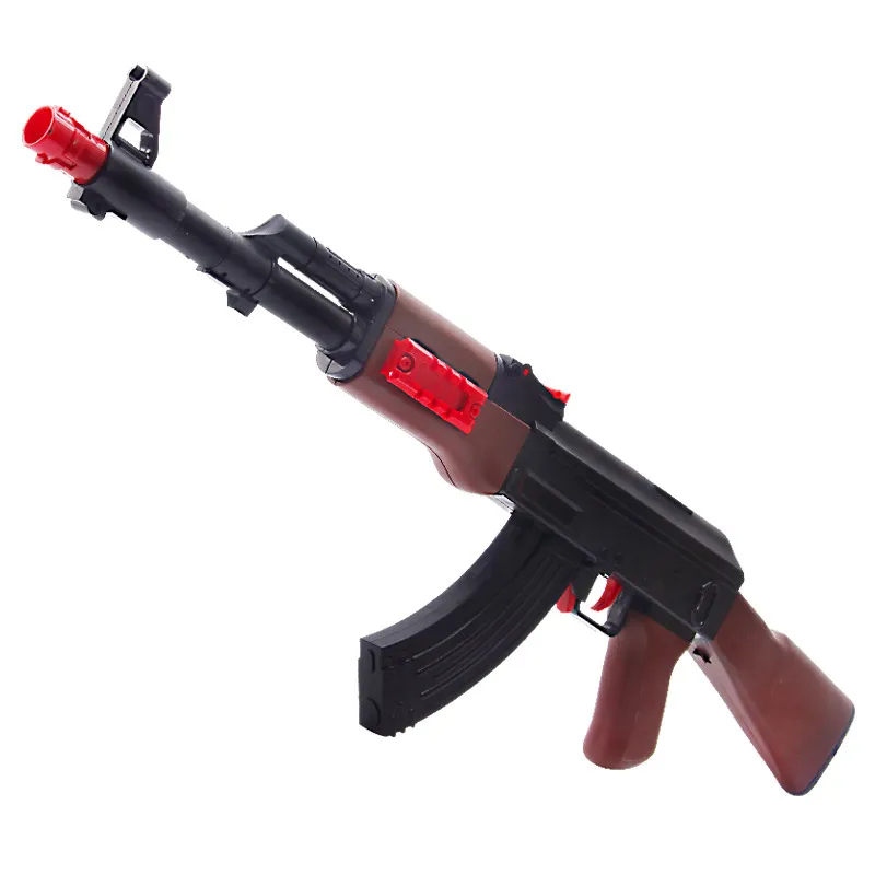 AK47 Toy Gun segura Soft Bullet Rifle Manual Simulação Blaster Silah Para Adultos CS Fighting Shooting Games