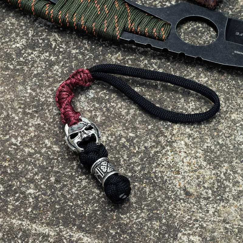 MKENDN Skull Paracord Lanyard Braided Leather Keychain Strap For EDC Knives,  Flashlight, Compass, And 550 Parachute Cord Accessories With Zipper G1019  From Catherine010, $3.64