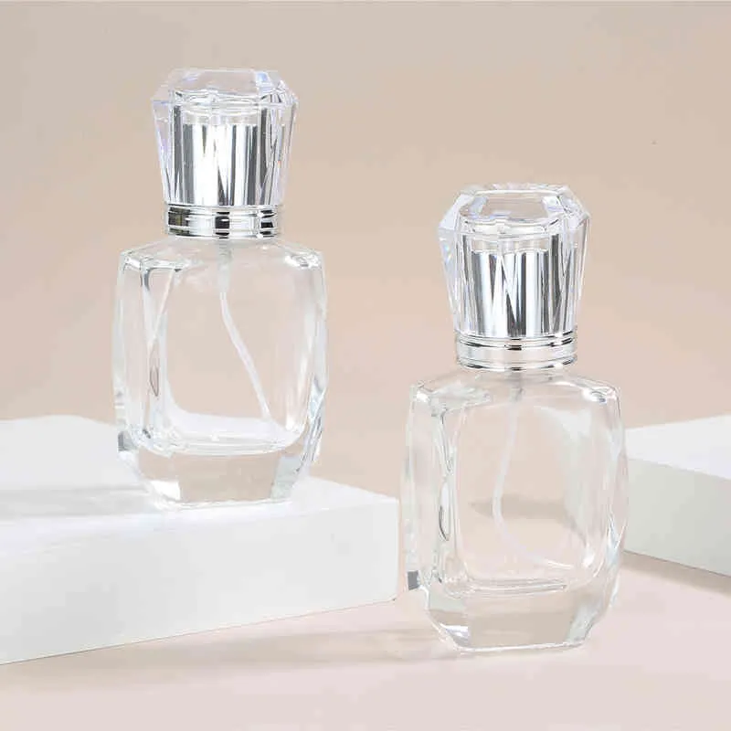 10 pcs/lot 30 ml bouteille de parfum en verre transparent vaporisateur épais cosmétique s emballage de parfum vide
