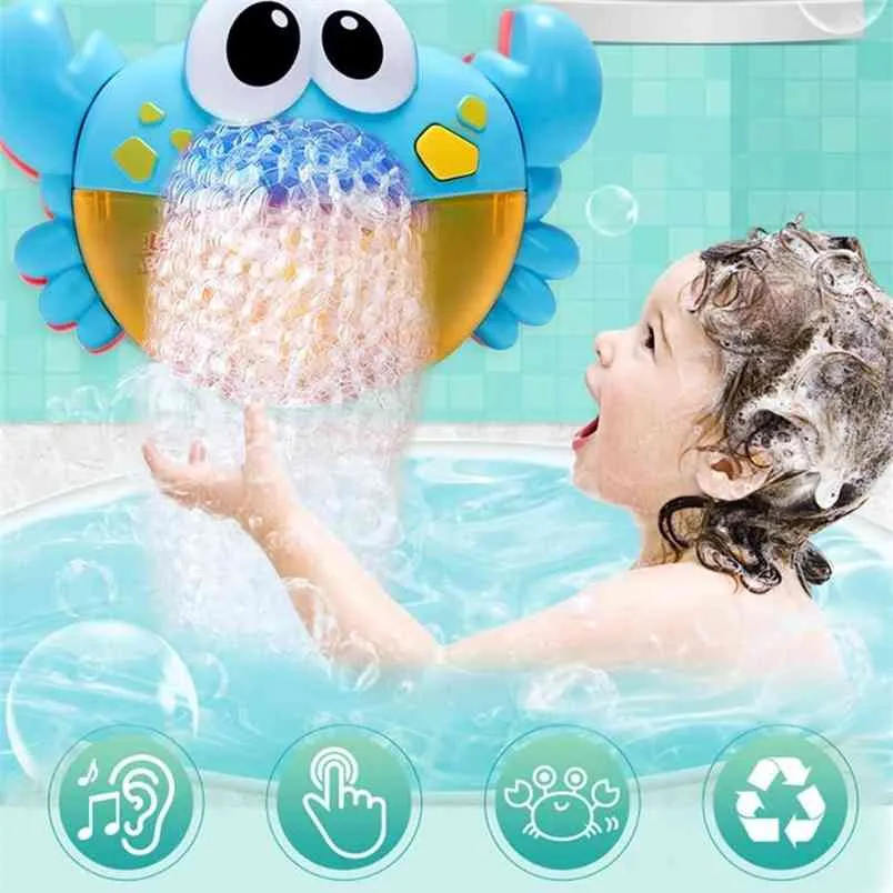 Bulle crabes bébé bain jouet drôle bambin fabricant piscine baignoire savon salle des machines jouets pour enfants cadeau 210712