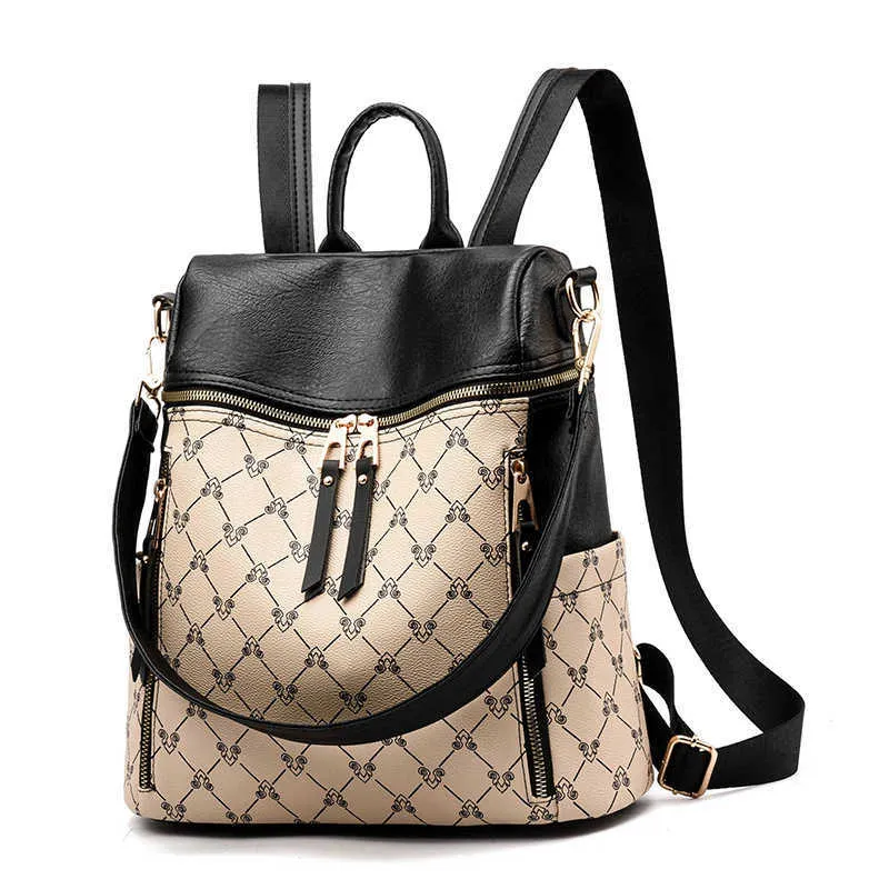 Anti-theft Backpack Ladies Bag 2019 New Fashion Wild Backpack Bag Fashion College Wind Broadband Ladies Bag X0529