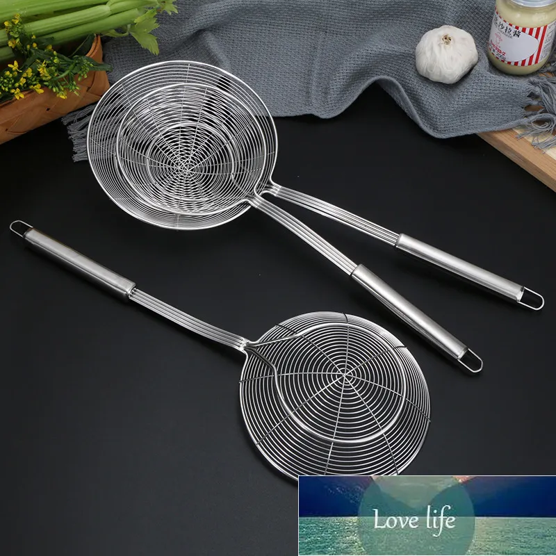Stainless Steel Solid Spider Strainer Skimmer Ladle With Handle